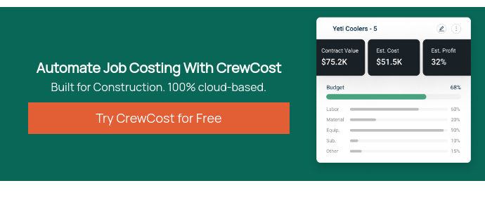 Automate Job Costing With CrewCost Built for Construction. 100% cloud-based.